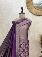 Resplendent Kanjivaram Silk Unstitched Suits