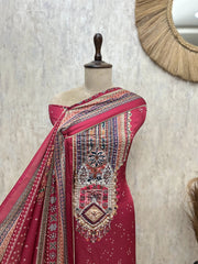 Elegant Gajji Silk Unstitched Suit