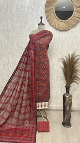 Rustic Ajrakh Grace Cotton Unstitched suit