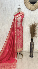 Graceful Dola Silk Unstitched Suits
