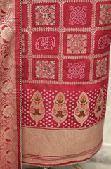 Graceful Dola Silk Unstitched Suits