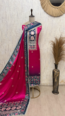 Heirloom Elegance Gajji Silk Unstitched Suits