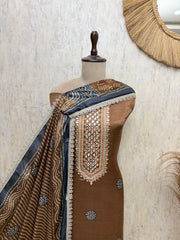 Artisanal Majesty Gajji Silk Unstitched Suits