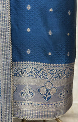 Exquisite Kanjivaram Silk Unstitched Suit