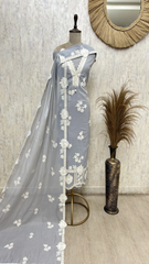 Elegant Mul chanderi Unstitched Suit