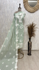 Elegant Mul chanderi Unstitched Suit