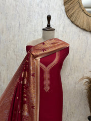 Premium Fine Cotton silk Unstitched Suits