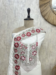 Midnight Floral Embroidered Unstitched suit