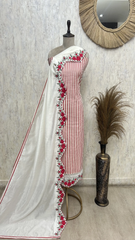 Classic Charm Mul chanderi Unstitched suit