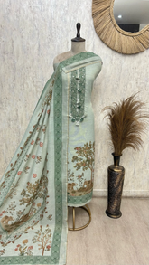 Subtle Charm Design Linen Unstitched suit