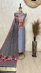 Splendid Heritage Gajji Silk Patterned Unstitched Suit