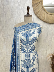Midnight Floral Printed Muslin Unstitched suit