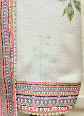 Pastel Floral Embroidered Unstitched suit