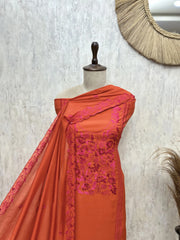 Botanical Whisper Mul Chanderi Unstitched Suits