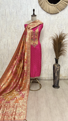 Timeless Grandeur Dola Silk Unstitched Suits