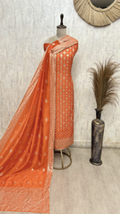 Regal Floral Dola silk Unstitched Suits