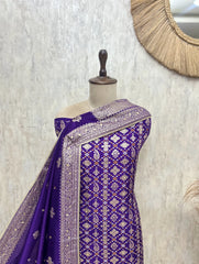 Regal Floral Dola silk Unstitched Suits