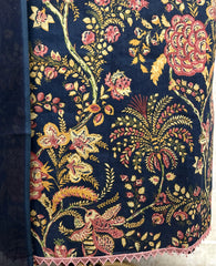 Olive Floral Elegance Cotton Unstitched suit