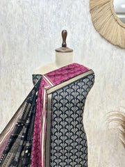 Artful Elegance Maheshwari Unstitched Suit