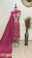 Gajji Gharchola Unstitched Suit Set