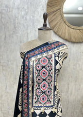 Ethnic Royal Gajji Unstitched Suit