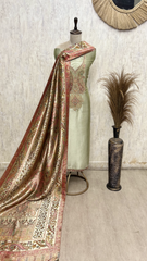 Art of Regal Drape Giraffe Tissue Unstitched Suits