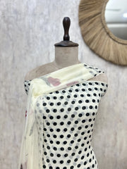Retro Polka Dot Unstitched Suit