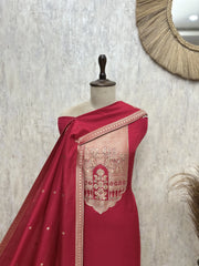 Zari Mahal – Tussar Silk Unstitched Suit