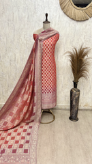 Tradition Woven in Detail Khaddi Georgette Unstitched Suits