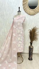Whispering Flora Mul Unstitched Suit
