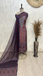 The Artistry Edit Printed Crepe Unstitched Suits