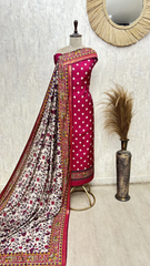 Maheshwari Dot Charm unstitched suits