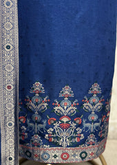 The Poetry of Heritage Embroidery Tussar Silk Unstitched Suits
