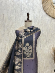 Exquisite Kanjivaram Silk Unstitched Suit