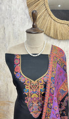 Kashmiri Kani Silk Unstitched Suit