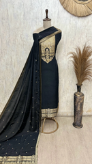 Tussar Silk Unstitched Suit