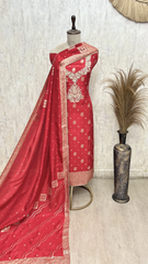 The Festive Folio Dola Silk Unstitched Suits
