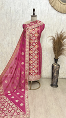 The Imperial Lattice Khaddi Georgette Unstitched Suits