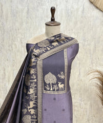The Enchanted Tapestry of Tradition Kanjivaram Silk Unstitched Suits