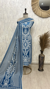 Boho Muslin Unstitched Suit