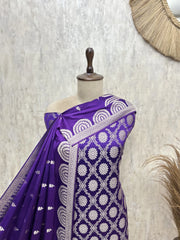 The Celestial Medallion Mashru Silk Unstitched Suits