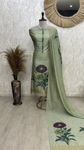 Floral Dream Tissue Unstitched suit