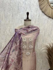 Ethereal Whispers Glass Organza Unstitched Suit