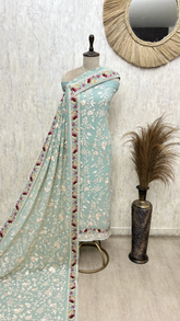Resham Jaal Georgette Unstitched Suits