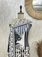 Graphic Garden Muslin Unstitched Suits
