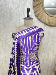 The Ikat Paisley Gajji Silk Unstitched Suit