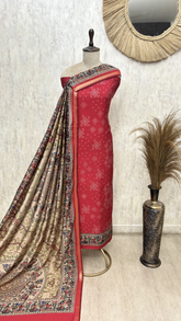 The Bandhani Maheshwari Unstitched Suits