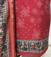 The Bandhani Maheshwari Unstitched Suits