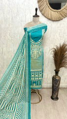 The Architectural Stripe Modal Cotton Unstitched Suits
