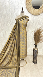Golden Veil Maheshwari Unstitched Suits